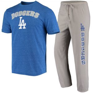 Concepts Sport Los Angeles Dodgers Satellite T-Shirt & Pants Sleep Set