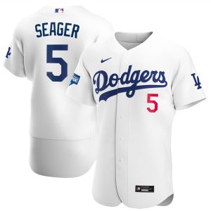 Corey Seager Los Angeles Dodgers Nike 2020 World Series Champions Home Authentic Player Jersey