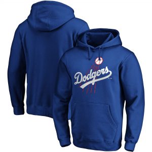 Los Angeles Dodgers Royal Cooperstown Collection Huntington Team Pullover Hoodie