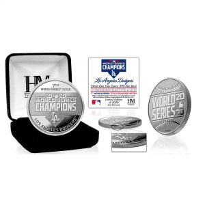 Los Angeles Dodgers Highland Mint 7-Time World Series Champions Silver Mint Coin