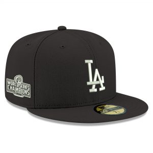Los Angeles Dodgers New Era 2020 World Series Champions Side Patch 59FIFTY Fitted Hat