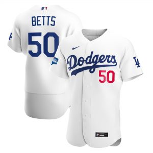 Mookie Betts Los Angeles Dodgers Nike 2020 World Series Champions Home Authentic Player Jersey
