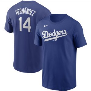 Nike Enrique Hernandez Los Angeles Dodgers Royal Name & Number T-Shirt