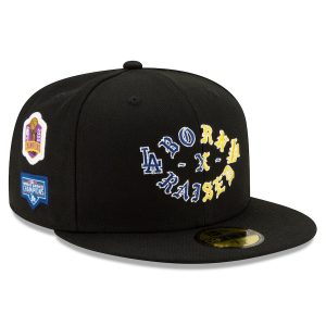 Men’s Los Angeles New Era Born x Raised Black 2020 Dual Champions 59FIFTY Fitted Hat